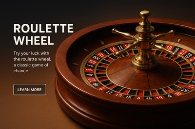 Stylish Roulette Wheel for Gaming Design