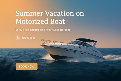 Luxurious Summer Vacation on a Motorized Boat