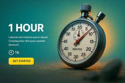 Countdown Timer Graphic for 1 Hour Challenge