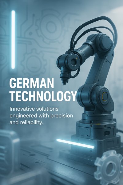 Robotic Arm Technology Showcase with Modern Design