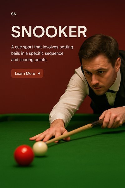 Stylish Snooker Interface Design for Web Page