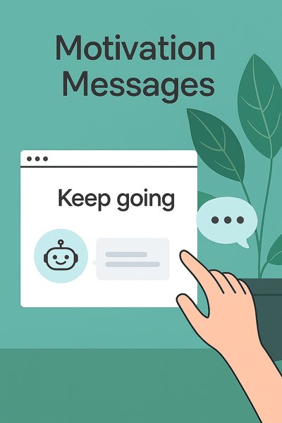 Illustrative Graphic Featuring Motivational Messages Concept