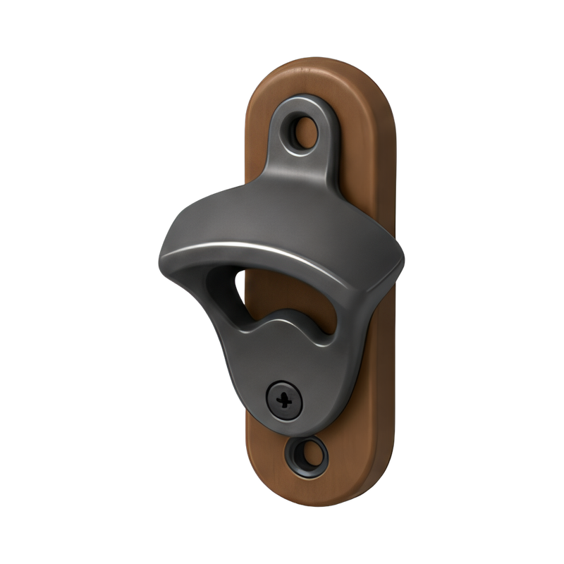 rustic wall-mounted bottle opener