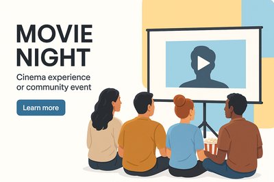 Enjoy Movie Night Together: Community Cinema Experience