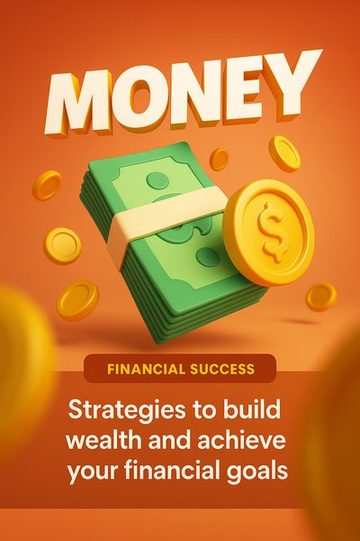 3D Illustration of Money Concept for Financial Success