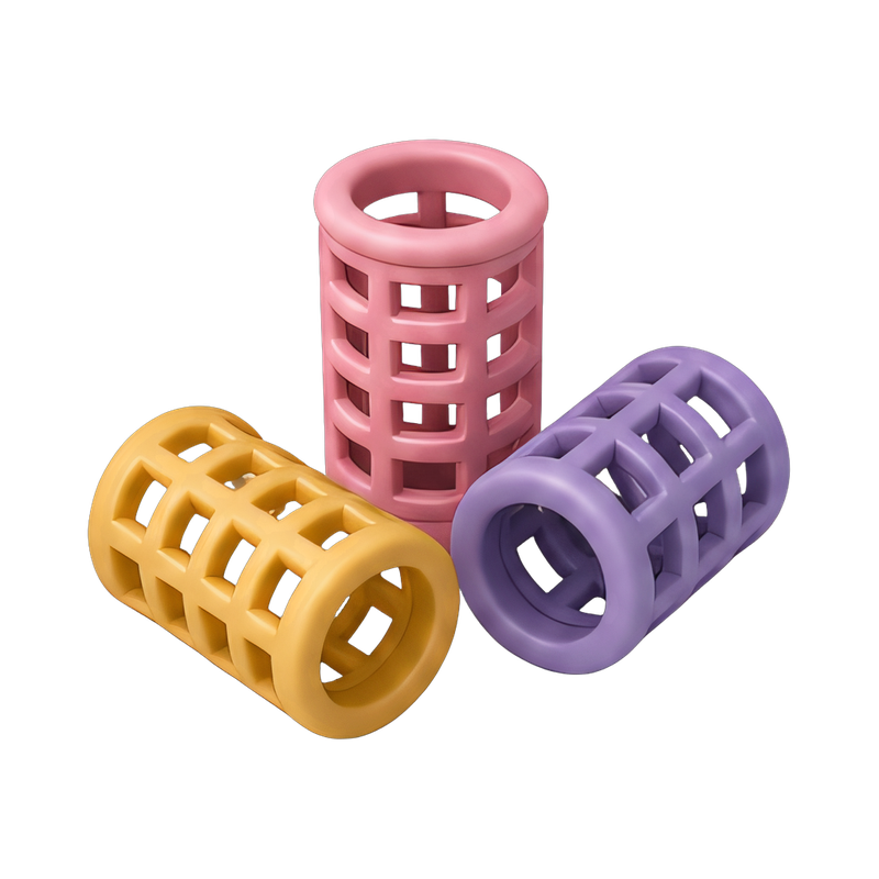 vintage hair rollers set