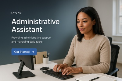 Modern Administrative Assistant Web Page Design