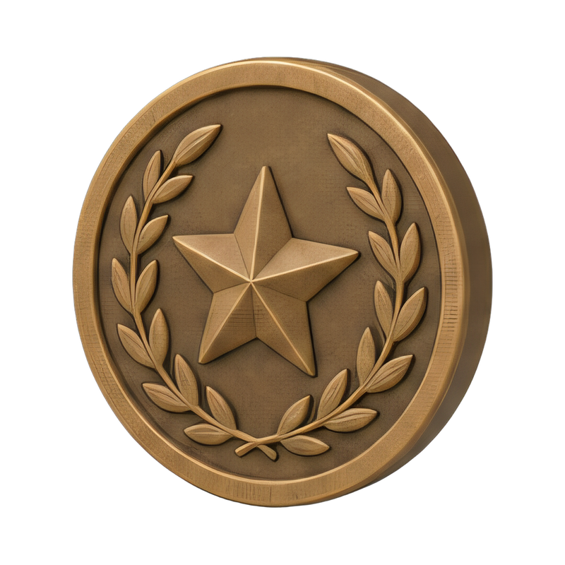 custom round challenge coin