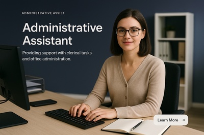 Professional Administrative Assistant Web Page Design