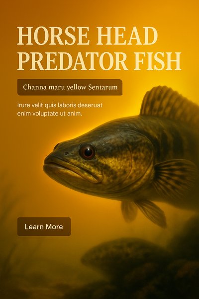 Illustrative Image of Horse Head Predator Fish in Aquatic Setting