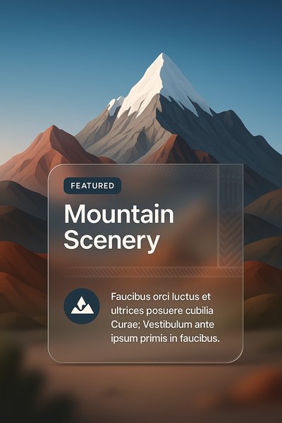 Stunning Mountain Scenery with Snowy Peaks and Vibrant Hills