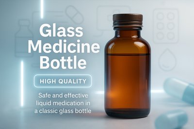 High-Quality Glass Medicine Bottle Product Showcase