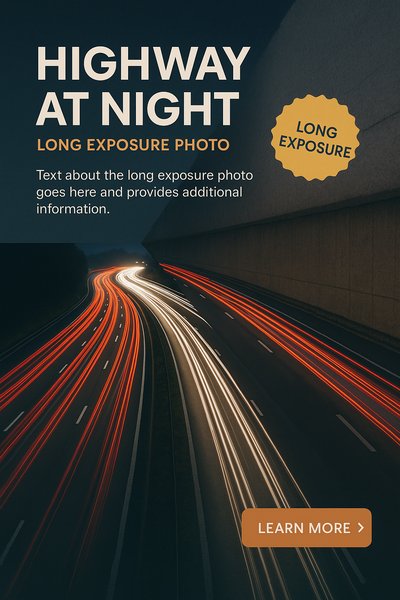 Stunning Long Exposure of a Night Highway