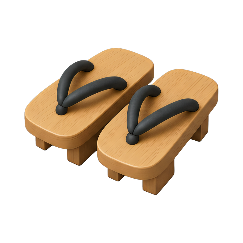 traditional wooden geta sandals