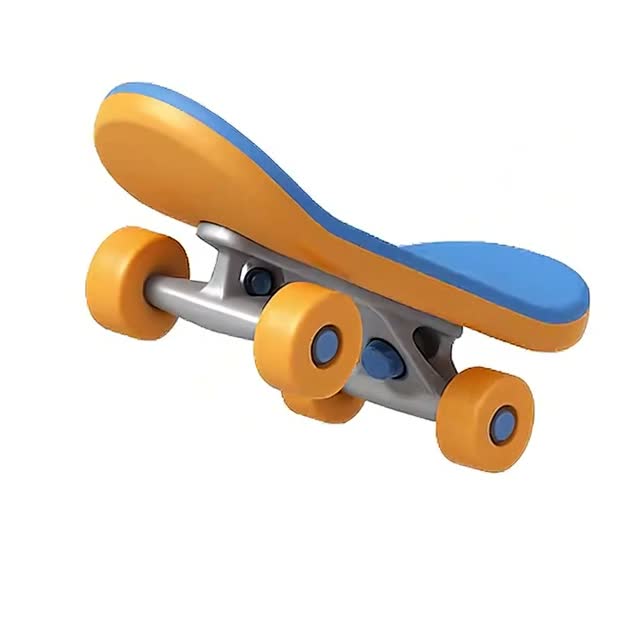 Colorful Skateboard Animation with Dynamic Movement