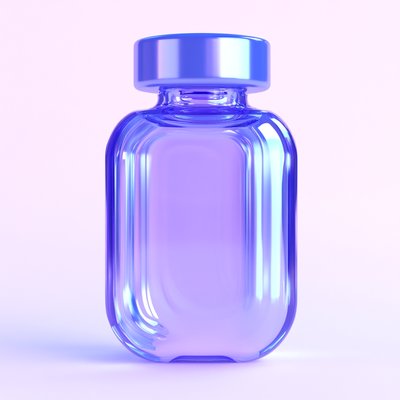 Sleek Purple Perfume Bottle Design
