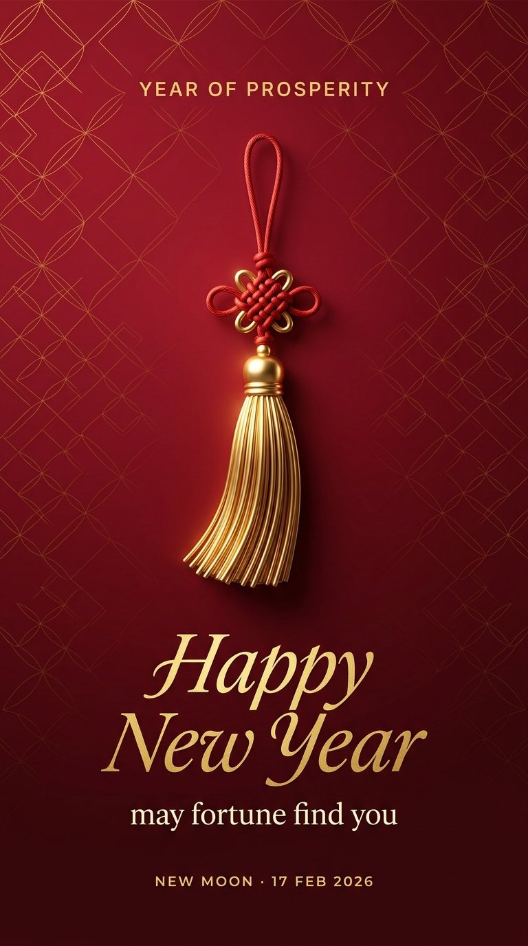 Elegant Lunar New Year Greeting