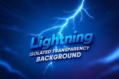 Dynamic Lightning Illustration on a Vibrant Background