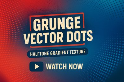 Dynamic Promotional Graphic Featuring Grunge Vector Dots
