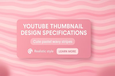 Informative YouTube Thumbnail Design Specifications Graphic