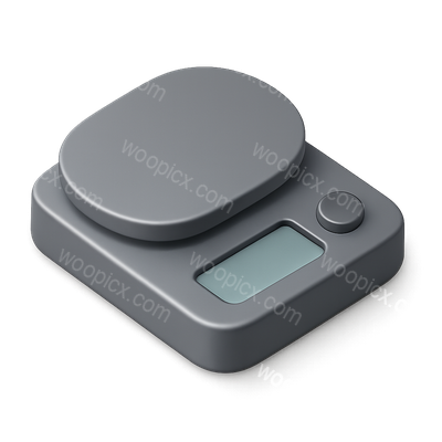 Stylish 3D Kitchen Scale with Digital Display