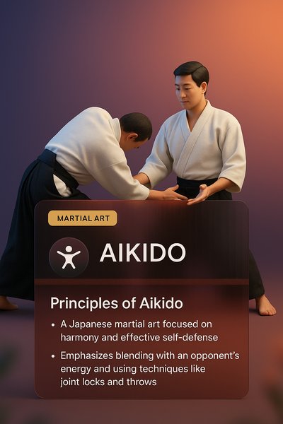 3D Aikido Design with Integrated Information Panels
