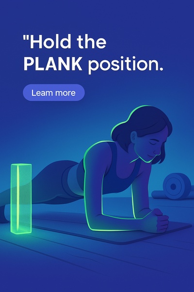 Neon Glow and Shadows in Fitness Illustration