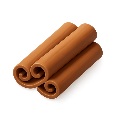 Stylish 3D Cinnamon Roll Icon for Culinary Use