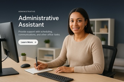 Professional Administrative Assistant Web Page Design