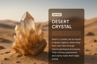 Desert Crystal: Nature's Striking Quartz Formation