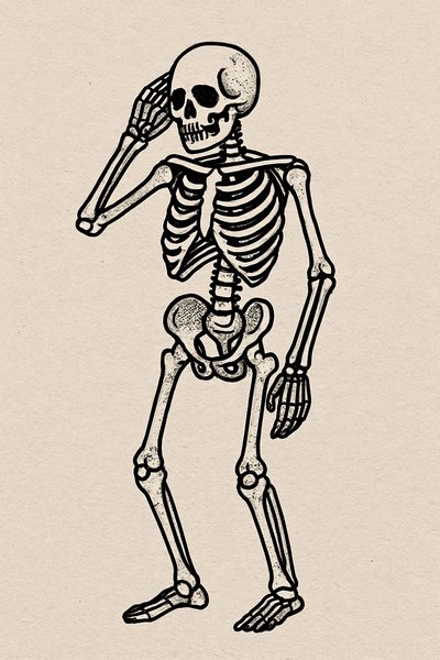 Illustrative Skeleton Graphic for Educational Use