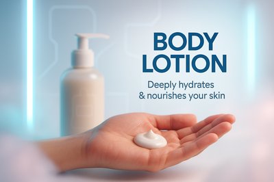 Promotional Body Lotion Product Display