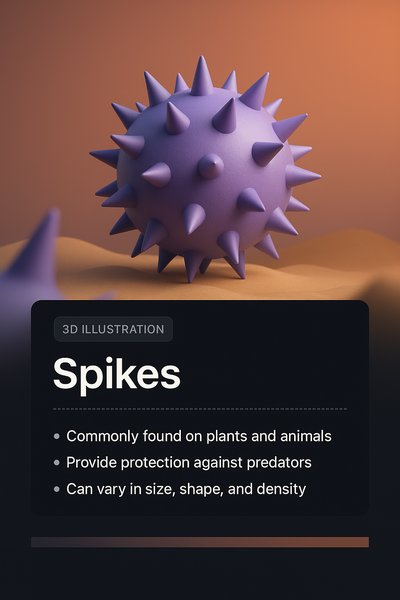 3D Illustration of Spikes with Informative Block