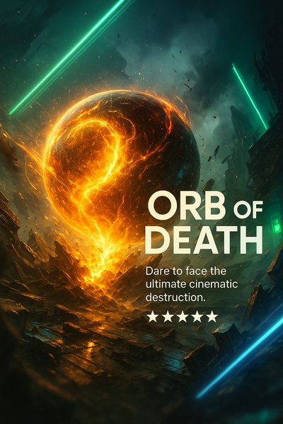 Dynamic Neon Orb of Death Design for Carousel Slide