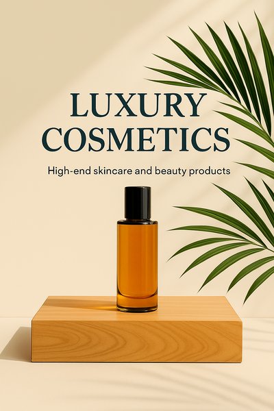 Elegant Promotional Image for Luxury Skincare Products