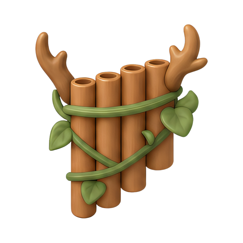 enchanting faun with flute