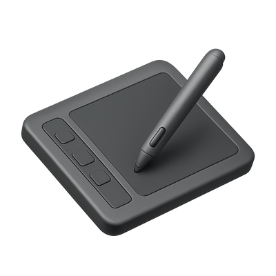 Sleek 3D Graphics Tablet Icon Design