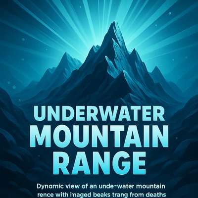 Dynamic Illustration of an Underwater Mountain Range