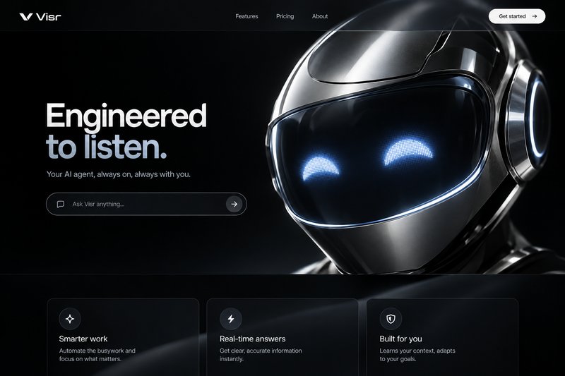 Universal AI Agent Landing Page