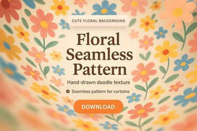 Charming Floral Seamless Pattern Background Design