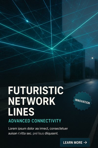 Futuristic Network Lines Representing Advanced Connectivity