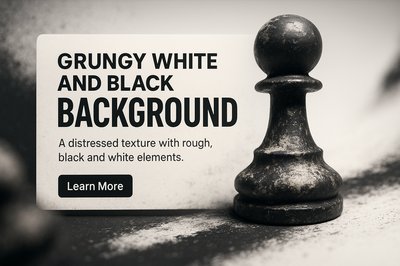 Textured Black and White Background with Chess Piece