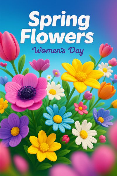 Vibrant Spring Flowers for Women's Day Celebrations