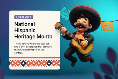 Celebratory Graphic for National Hispanic Heritage Month