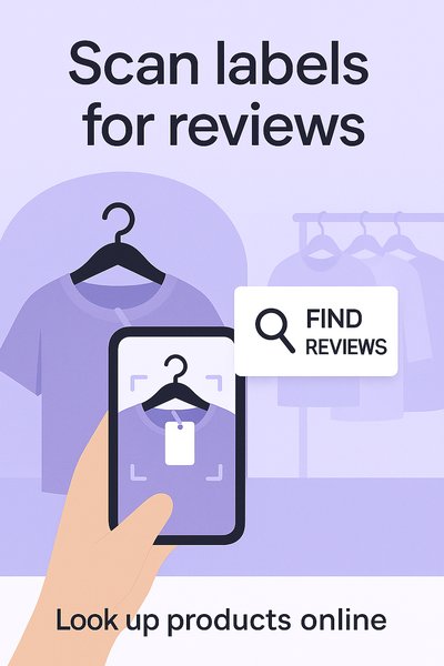 Mobile App Concept for Product Review Scanning