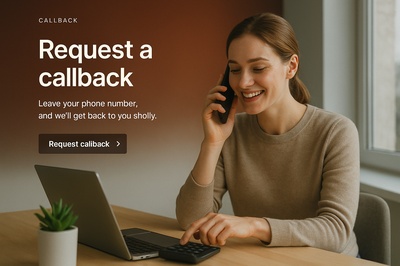 Stylish Web Design for Callback Request Page