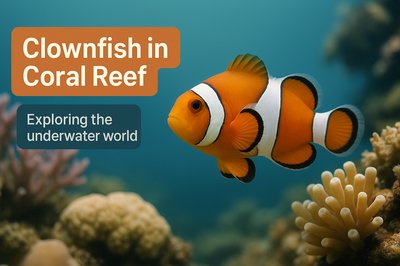 Vibrant Underwater Scene Featuring Clownfish in Coral Reef
