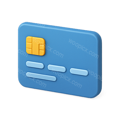 3D Illustration of a Modern Credit Card