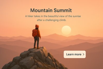 Stunning Sunrise View from Mountain Summit