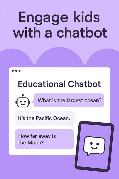 Illustrative Educational Chatbot Interaction for Kids